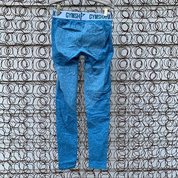 Gymshark Flex teal blue two tone leggings MEDIUM - Picture 1 of 5